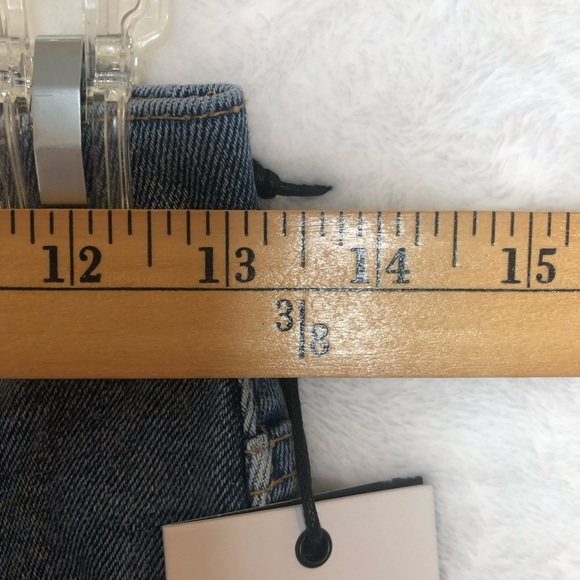 Re/Done Levis Blue Jeans Women, Size 26, Blue-Medium 2, 90s High Rise Ankle Crop - Picture 10 of 13